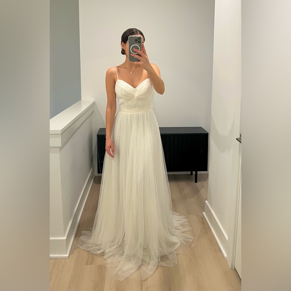 BHLDN Watters Tinsley BHLDN Ivory Dress Tule - Size 0 - New!
